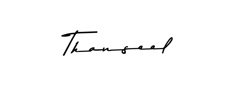 Thanseel stylish signature style. Best Handwritten Sign (Asem Kandis PERSONAL USE) for my name. Handwritten Signature Collection Ideas for my name Thanseel. Thanseel signature style 9 images and pictures png