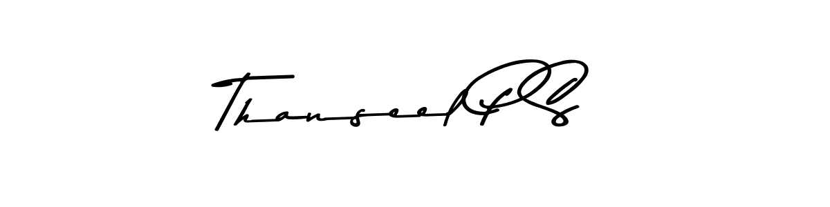 You can use this online signature creator to create a handwritten signature for the name Thanseel P S. This is the best online autograph maker. Thanseel P S signature style 9 images and pictures png