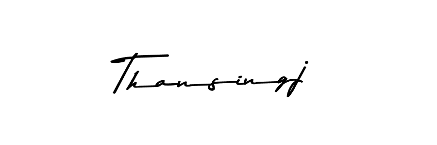 How to Draw Thansingj signature style? Asem Kandis PERSONAL USE is a latest design signature styles for name Thansingj. Thansingj signature style 9 images and pictures png