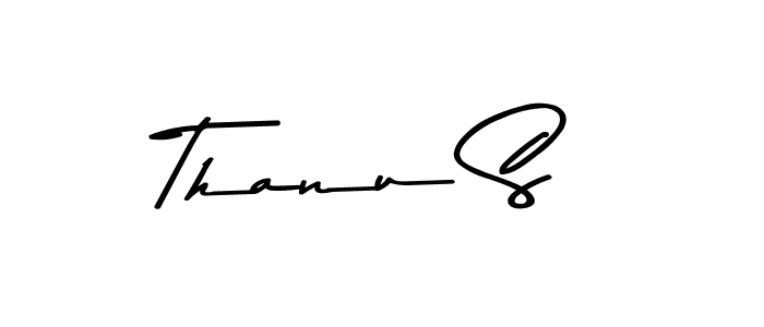 Use a signature maker to create a handwritten signature online. With this signature software, you can design (Asem Kandis PERSONAL USE) your own signature for name Thanu S. Thanu S signature style 9 images and pictures png