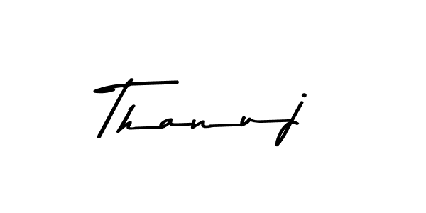 How to make Thanuj name signature. Use Asem Kandis PERSONAL USE style for creating short signs online. This is the latest handwritten sign. Thanuj signature style 9 images and pictures png
