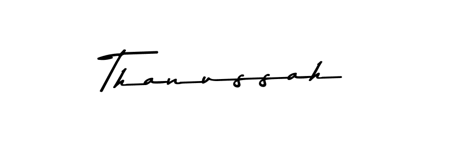 How to make Thanussah signature? Asem Kandis PERSONAL USE is a professional autograph style. Create handwritten signature for Thanussah name. Thanussah signature style 9 images and pictures png