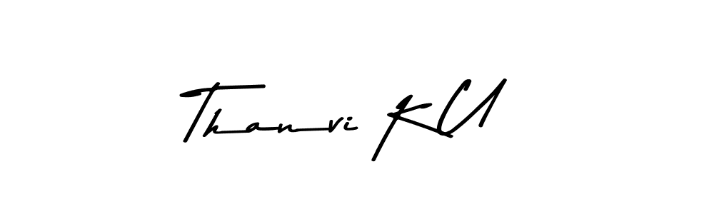 Similarly Asem Kandis PERSONAL USE is the best handwritten signature design. Signature creator online .You can use it as an online autograph creator for name Thanvi K U. Thanvi K U signature style 9 images and pictures png