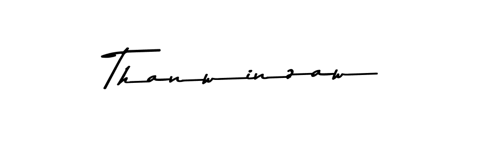 Design your own signature with our free online signature maker. With this signature software, you can create a handwritten (Asem Kandis PERSONAL USE) signature for name Thanwinzaw. Thanwinzaw signature style 9 images and pictures png