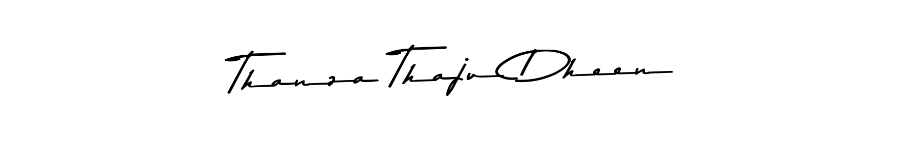 Also You can easily find your signature by using the search form. We will create Thanza Thaju Dheen name handwritten signature images for you free of cost using Asem Kandis PERSONAL USE sign style. Thanza Thaju Dheen signature style 9 images and pictures png
