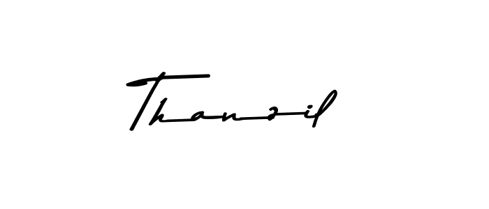 Thanzil stylish signature style. Best Handwritten Sign (Asem Kandis PERSONAL USE) for my name. Handwritten Signature Collection Ideas for my name Thanzil. Thanzil signature style 9 images and pictures png