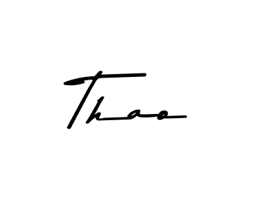 Make a beautiful signature design for name Thao. With this signature (Asem Kandis PERSONAL USE) style, you can create a handwritten signature for free. Thao signature style 9 images and pictures png