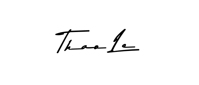 The best way (Asem Kandis PERSONAL USE) to make a short signature is to pick only two or three words in your name. The name Thao Le include a total of six letters. For converting this name. Thao Le signature style 9 images and pictures png