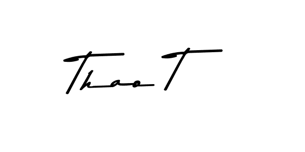 How to make Thao T signature? Asem Kandis PERSONAL USE is a professional autograph style. Create handwritten signature for Thao T name. Thao T signature style 9 images and pictures png