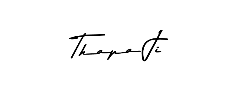 Make a beautiful signature design for name Thapa Ji. Use this online signature maker to create a handwritten signature for free. Thapa Ji signature style 9 images and pictures png