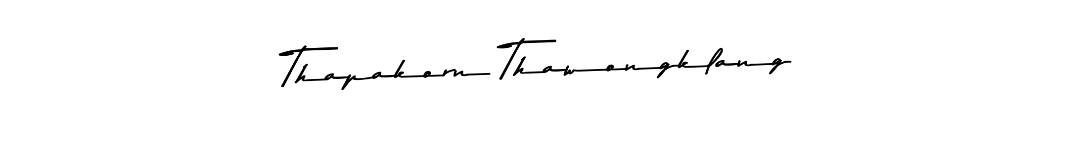 Design your own signature with our free online signature maker. With this signature software, you can create a handwritten (Asem Kandis PERSONAL USE) signature for name Thapakorn Thawongklang. Thapakorn Thawongklang signature style 9 images and pictures png