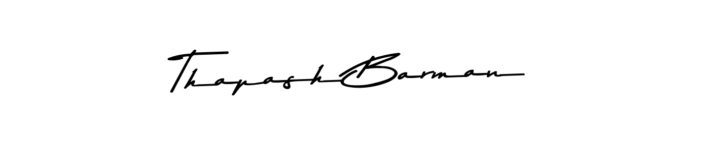 You should practise on your own different ways (Asem Kandis PERSONAL USE) to write your name (Thapash Barman) in signature. don't let someone else do it for you. Thapash Barman signature style 9 images and pictures png