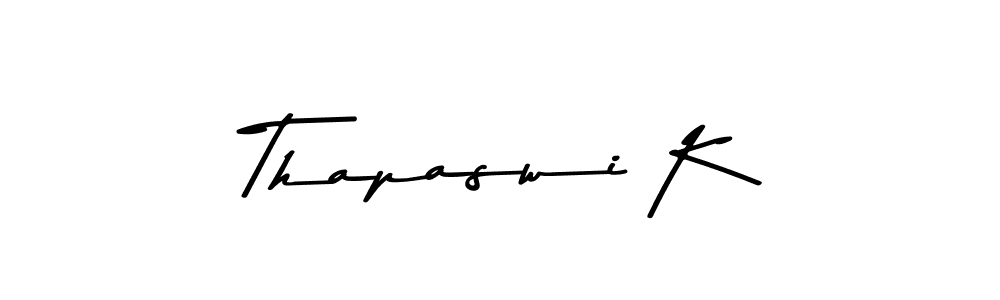 Thapaswi K stylish signature style. Best Handwritten Sign (Asem Kandis PERSONAL USE) for my name. Handwritten Signature Collection Ideas for my name Thapaswi K. Thapaswi K signature style 9 images and pictures png