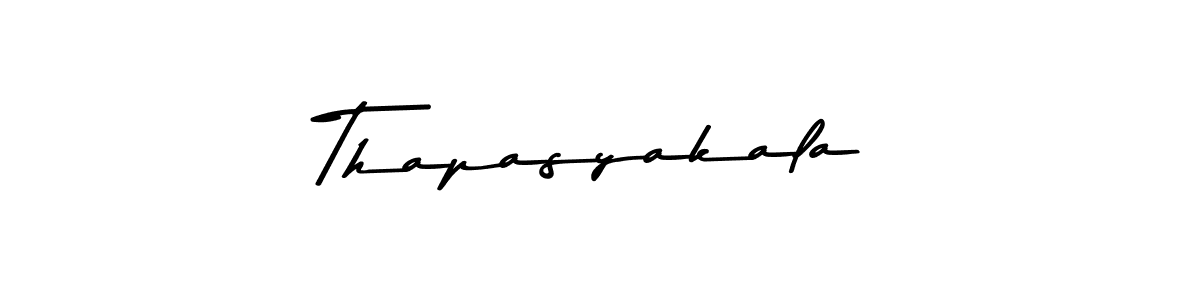 How to make Thapasyakala name signature. Use Asem Kandis PERSONAL USE style for creating short signs online. This is the latest handwritten sign. Thapasyakala signature style 9 images and pictures png