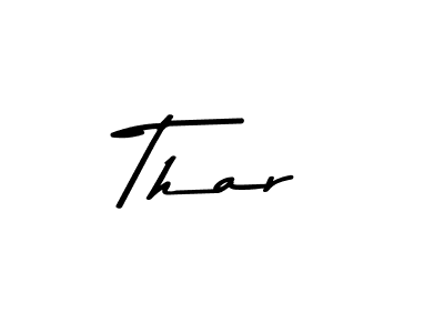 How to make Thar name signature. Use Asem Kandis PERSONAL USE style for creating short signs online. This is the latest handwritten sign. Thar signature style 9 images and pictures png