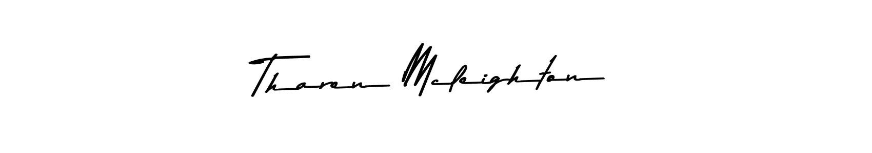 How to make Tharen Mcleighton name signature. Use Asem Kandis PERSONAL USE style for creating short signs online. This is the latest handwritten sign. Tharen Mcleighton signature style 9 images and pictures png