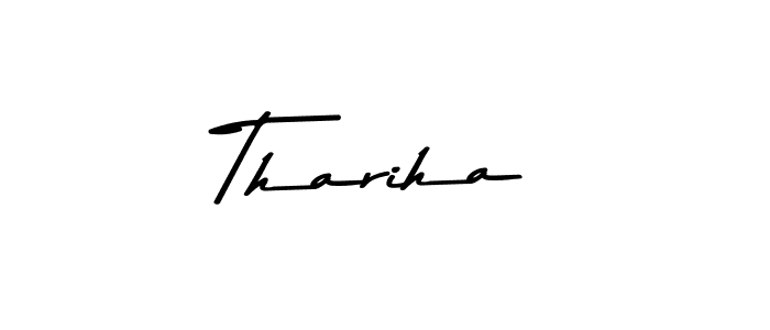Similarly Asem Kandis PERSONAL USE is the best handwritten signature design. Signature creator online .You can use it as an online autograph creator for name Thariha. Thariha signature style 9 images and pictures png