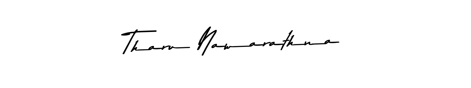 The best way (Asem Kandis PERSONAL USE) to make a short signature is to pick only two or three words in your name. The name Tharu Nawarathna include a total of six letters. For converting this name. Tharu Nawarathna signature style 9 images and pictures png