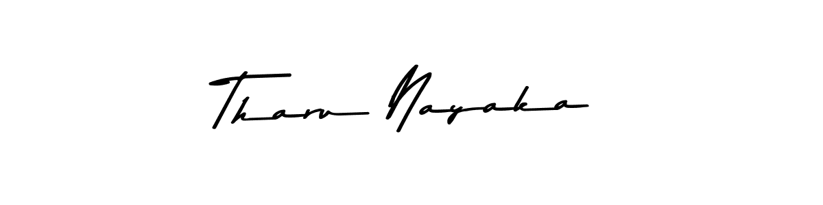 Create a beautiful signature design for name Tharu Nayaka. With this signature (Asem Kandis PERSONAL USE) fonts, you can make a handwritten signature for free. Tharu Nayaka signature style 9 images and pictures png