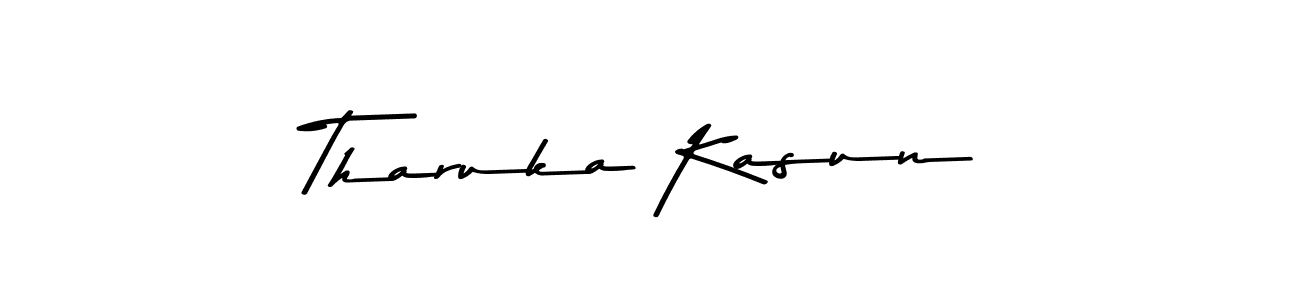 This is the best signature style for the Tharuka Kasun name. Also you like these signature font (Asem Kandis PERSONAL USE). Mix name signature. Tharuka Kasun signature style 9 images and pictures png