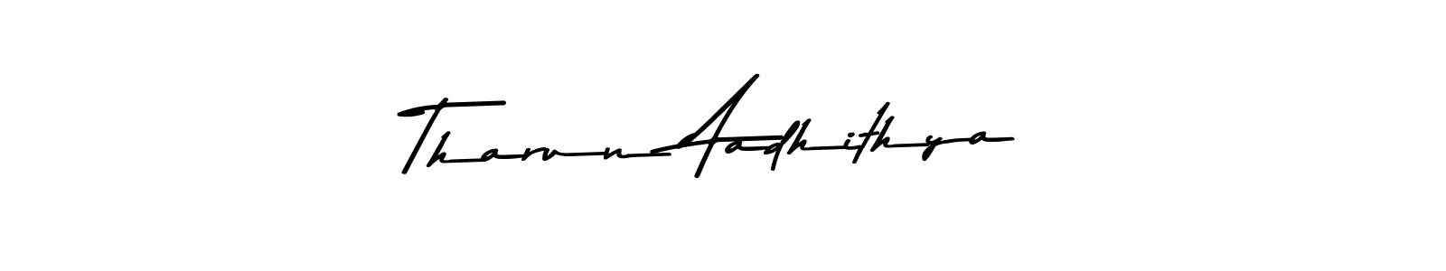 Tharun Aadhithya stylish signature style. Best Handwritten Sign (Asem Kandis PERSONAL USE) for my name. Handwritten Signature Collection Ideas for my name Tharun Aadhithya. Tharun Aadhithya signature style 9 images and pictures png