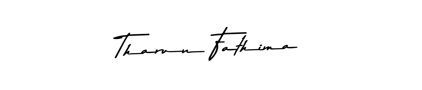 How to make Tharun Fathima signature? Asem Kandis PERSONAL USE is a professional autograph style. Create handwritten signature for Tharun Fathima name. Tharun Fathima signature style 9 images and pictures png