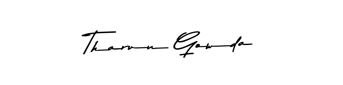 Also You can easily find your signature by using the search form. We will create Tharun Gowda name handwritten signature images for you free of cost using Asem Kandis PERSONAL USE sign style. Tharun Gowda signature style 9 images and pictures png