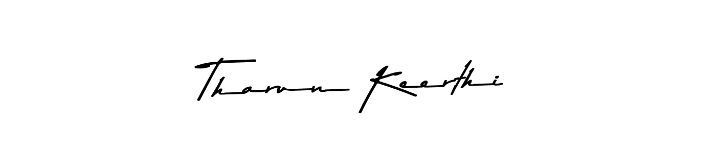 Create a beautiful signature design for name Tharun Keerthi. With this signature (Asem Kandis PERSONAL USE) fonts, you can make a handwritten signature for free. Tharun Keerthi signature style 9 images and pictures png