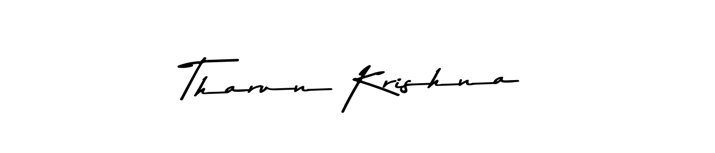 Use a signature maker to create a handwritten signature online. With this signature software, you can design (Asem Kandis PERSONAL USE) your own signature for name Tharun Krishna. Tharun Krishna signature style 9 images and pictures png