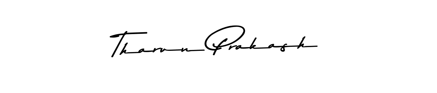 How to make Tharun Prakash name signature. Use Asem Kandis PERSONAL USE style for creating short signs online. This is the latest handwritten sign. Tharun Prakash signature style 9 images and pictures png