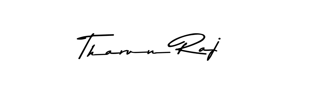 Create a beautiful signature design for name Tharun Raj. With this signature (Asem Kandis PERSONAL USE) fonts, you can make a handwritten signature for free. Tharun Raj signature style 9 images and pictures png