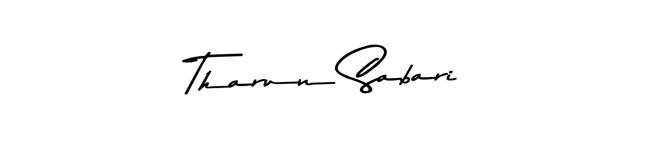 How to make Tharun Sabari name signature. Use Asem Kandis PERSONAL USE style for creating short signs online. This is the latest handwritten sign. Tharun Sabari signature style 9 images and pictures png