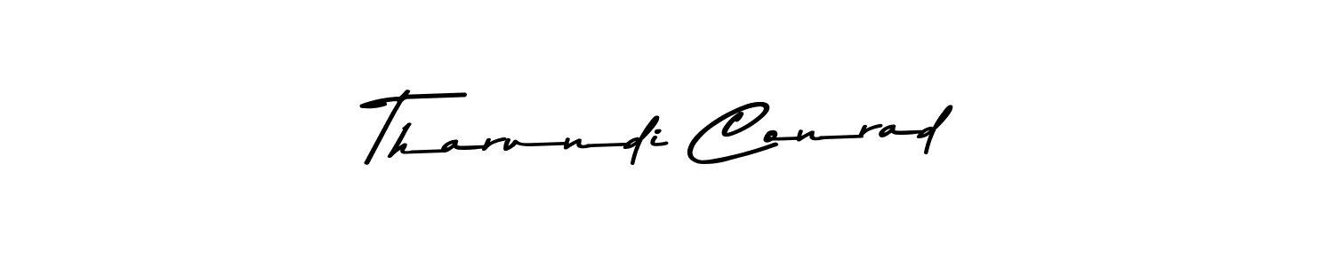 Similarly Asem Kandis PERSONAL USE is the best handwritten signature design. Signature creator online .You can use it as an online autograph creator for name Tharundi Conrad. Tharundi Conrad signature style 9 images and pictures png