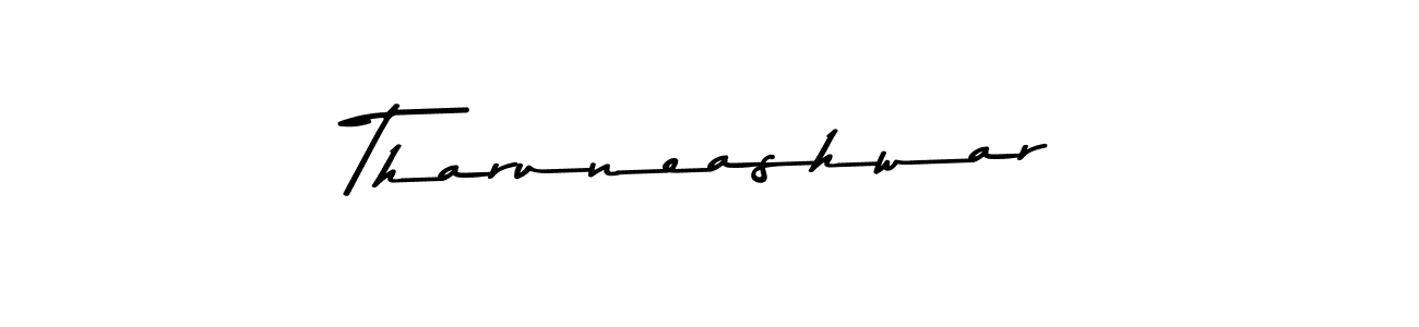 Make a beautiful signature design for name Tharuneashwar. With this signature (Asem Kandis PERSONAL USE) style, you can create a handwritten signature for free. Tharuneashwar signature style 9 images and pictures png