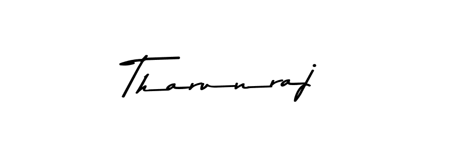 Create a beautiful signature design for name Tharunraj. With this signature (Asem Kandis PERSONAL USE) fonts, you can make a handwritten signature for free. Tharunraj signature style 9 images and pictures png