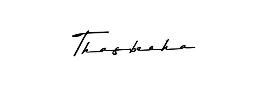 Use a signature maker to create a handwritten signature online. With this signature software, you can design (Asem Kandis PERSONAL USE) your own signature for name Thasbeeha. Thasbeeha signature style 9 images and pictures png