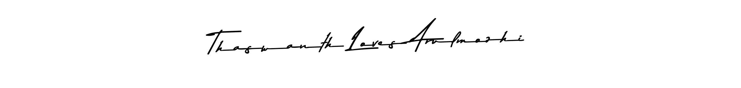 Also You can easily find your signature by using the search form. We will create Thaswanth Loves Arulmozhi name handwritten signature images for you free of cost using Asem Kandis PERSONAL USE sign style. Thaswanth Loves Arulmozhi signature style 9 images and pictures png