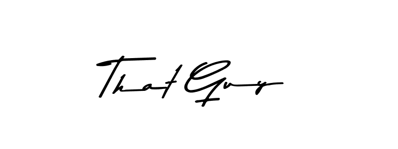 The best way (Asem Kandis PERSONAL USE) to make a short signature is to pick only two or three words in your name. The name That Guy include a total of six letters. For converting this name. That Guy signature style 9 images and pictures png