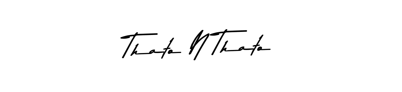 Design your own signature with our free online signature maker. With this signature software, you can create a handwritten (Asem Kandis PERSONAL USE) signature for name Thato N Thato. Thato N Thato signature style 9 images and pictures png