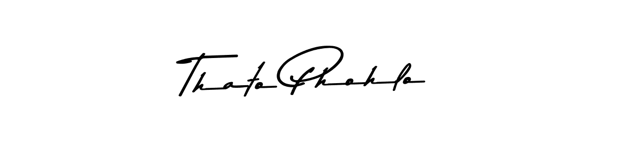 Make a beautiful signature design for name Thato Phohlo. With this signature (Asem Kandis PERSONAL USE) style, you can create a handwritten signature for free. Thato Phohlo signature style 9 images and pictures png