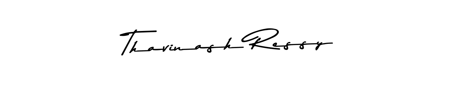 Design your own signature with our free online signature maker. With this signature software, you can create a handwritten (Asem Kandis PERSONAL USE) signature for name Thavinash Ressy. Thavinash Ressy signature style 9 images and pictures png