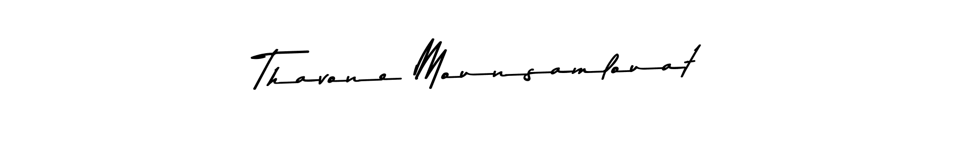 The best way (Asem Kandis PERSONAL USE) to make a short signature is to pick only two or three words in your name. The name Thavone Mounsamlouat include a total of six letters. For converting this name. Thavone Mounsamlouat signature style 9 images and pictures png