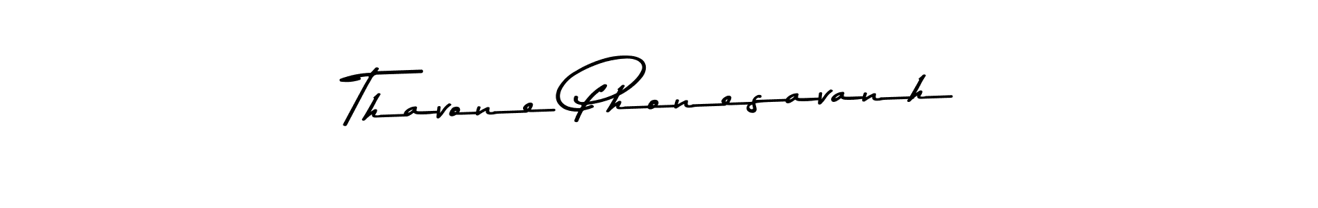Also You can easily find your signature by using the search form. We will create Thavone Phonesavanh name handwritten signature images for you free of cost using Asem Kandis PERSONAL USE sign style. Thavone Phonesavanh signature style 9 images and pictures png