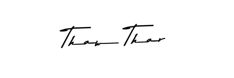 How to make Thaw Thar signature? Asem Kandis PERSONAL USE is a professional autograph style. Create handwritten signature for Thaw Thar name. Thaw Thar signature style 9 images and pictures png