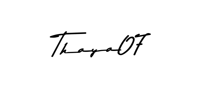 How to make Thaya07 signature? Asem Kandis PERSONAL USE is a professional autograph style. Create handwritten signature for Thaya07 name. Thaya07 signature style 9 images and pictures png