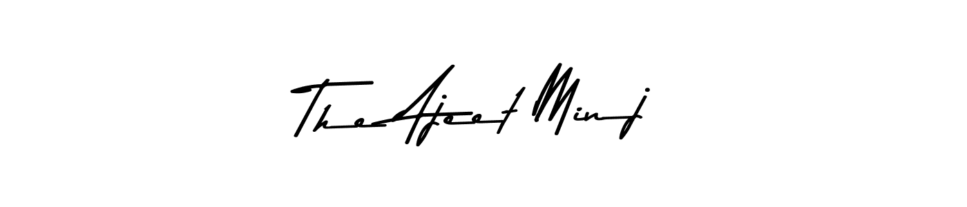 if you are searching for the best signature style for your name The Ajeet Minj. so please give up your signature search. here we have designed multiple signature styles  using Asem Kandis PERSONAL USE. The Ajeet Minj signature style 9 images and pictures png