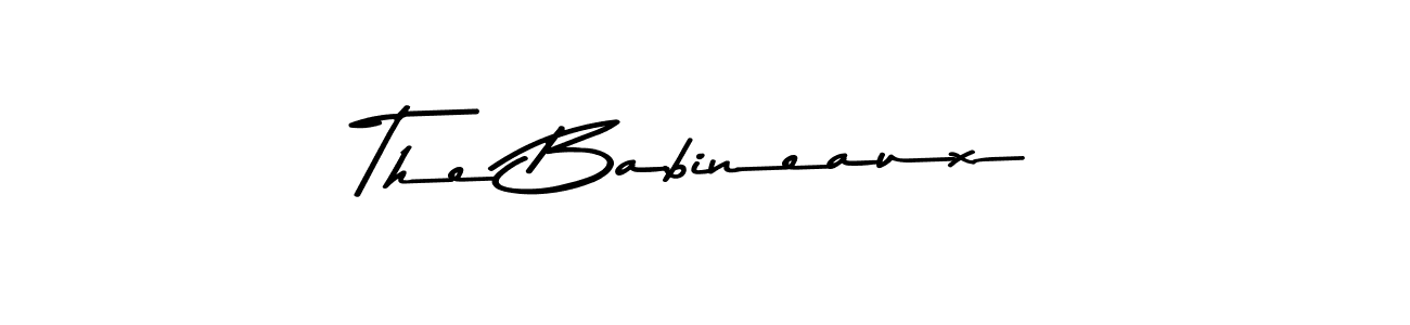 Make a beautiful signature design for name The Babineaux. With this signature (Asem Kandis PERSONAL USE) style, you can create a handwritten signature for free. The Babineaux signature style 9 images and pictures png