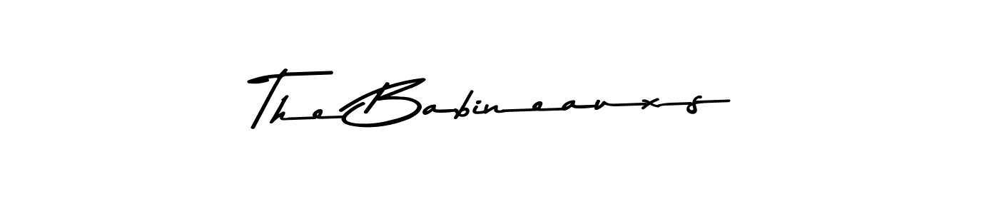 Design your own signature with our free online signature maker. With this signature software, you can create a handwritten (Asem Kandis PERSONAL USE) signature for name The Babineauxs. The Babineauxs signature style 9 images and pictures png