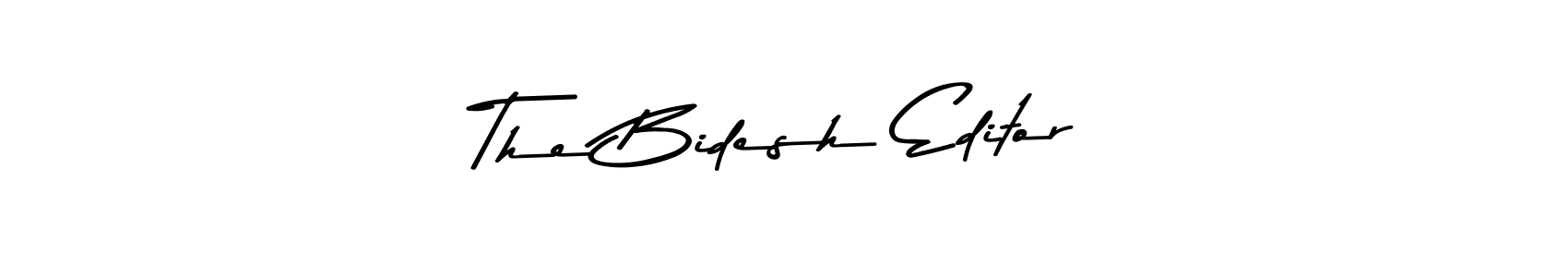 if you are searching for the best signature style for your name The Bidesh Editor. so please give up your signature search. here we have designed multiple signature styles  using Asem Kandis PERSONAL USE. The Bidesh Editor signature style 9 images and pictures png