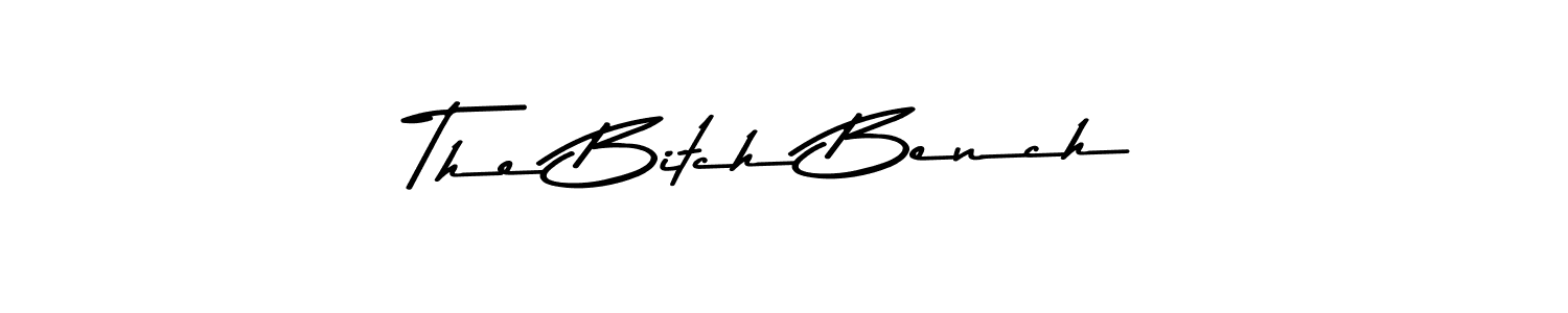 The best way (Asem Kandis PERSONAL USE) to make a short signature is to pick only two or three words in your name. The name The Bitch Bench include a total of six letters. For converting this name. The Bitch Bench signature style 9 images and pictures png